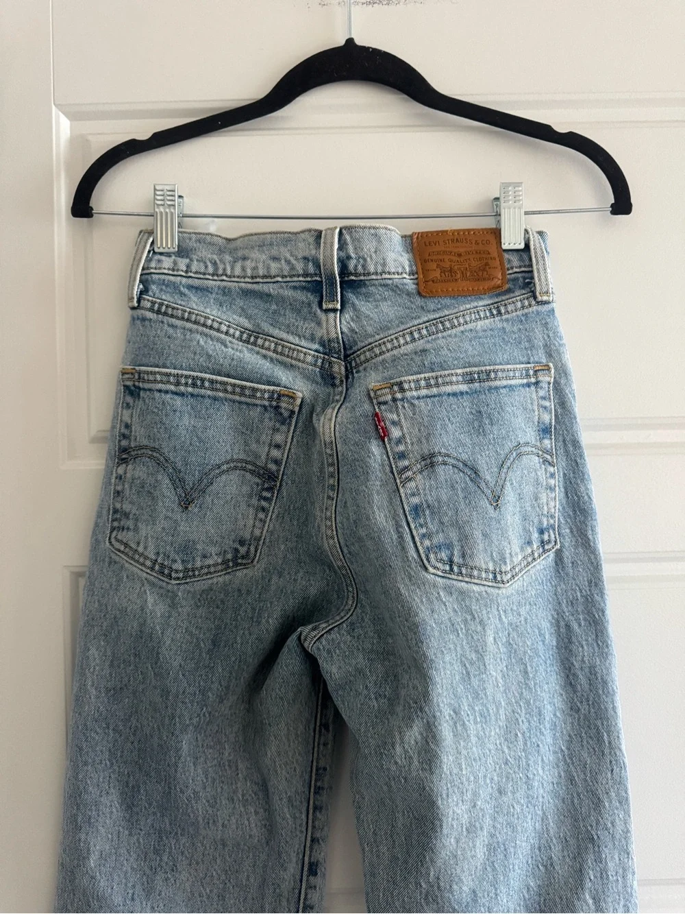 Levi's Light Blue High-Rise Straight Jeans - Picture 6 of 6
